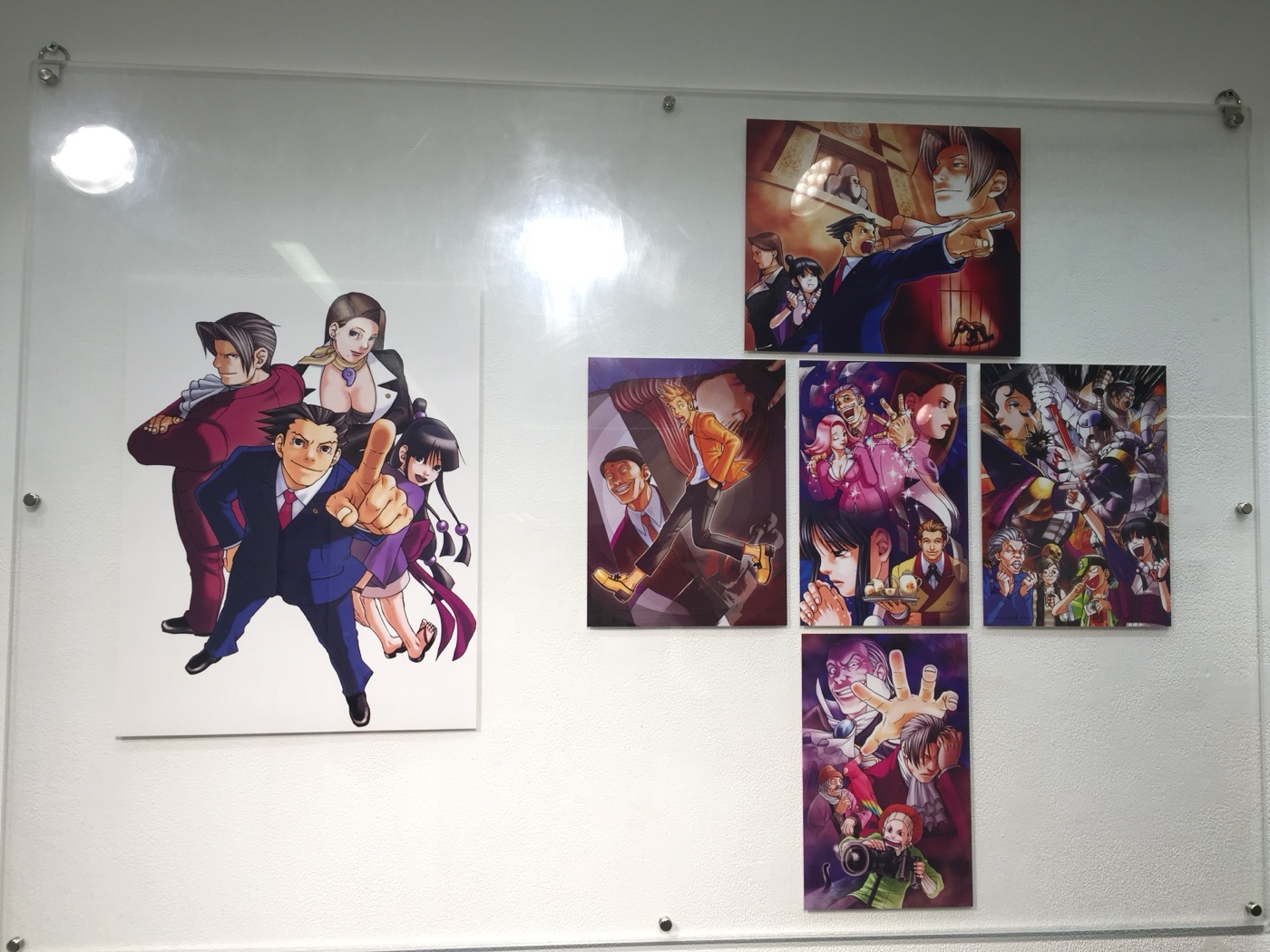 Promotional poster and case file background art from the first game